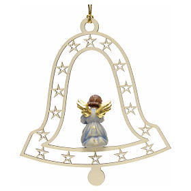 Christmas decor angel and trumpet on bell