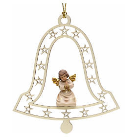 Christmas decor angel praying on bell