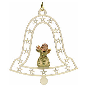 Christmas decor angel with flute on bell