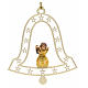 Christmas decor angel with lamp on bell s1
