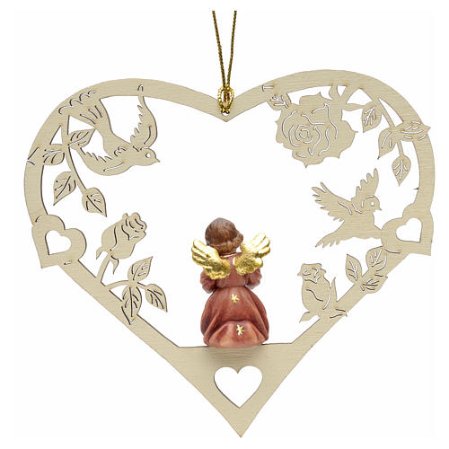 Christmas decor angel with music score on heart 2