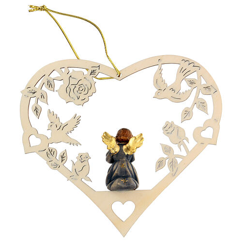 Christmas decor angel with trumpet on heart 3