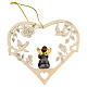 Christmas decor angel with trumpet on heart s3