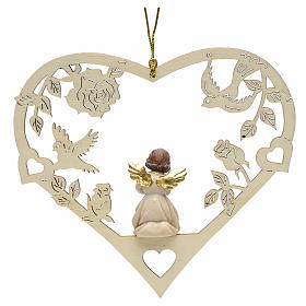 Christmas decor praying angel on heart