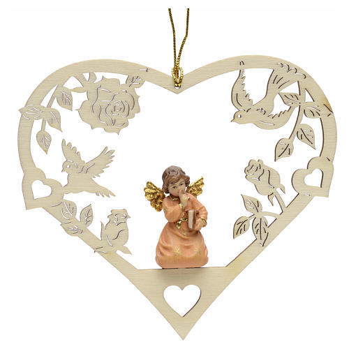 Christmas decor angel with book on heart 1