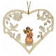 Christmas decor angel with book on heart s1