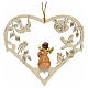 Christmas decor angel with book on heart s2