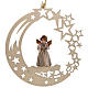 Christmas decor angel with candle star s1