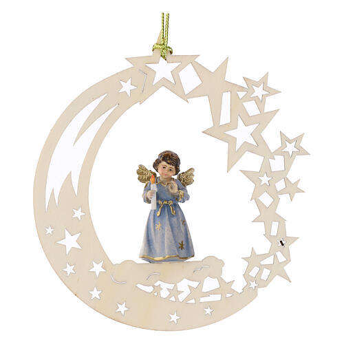 Decoración de Navidad ángel estrella y vela 1