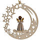 Christmas decor angel with candle star s3
