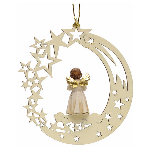 Weihnachtsschmuck Engel mit Glocke aus Holz 2