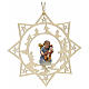 Christmas decoration star angel with double bass s1