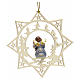 Christmas decoration star angel with double bass s2