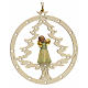 Tree decoration, angel on fir with flute s2