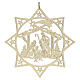 Christmas decoration, wooden star with nativity s2