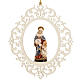 Christmas decor Saint Anne and young Mary wood s1