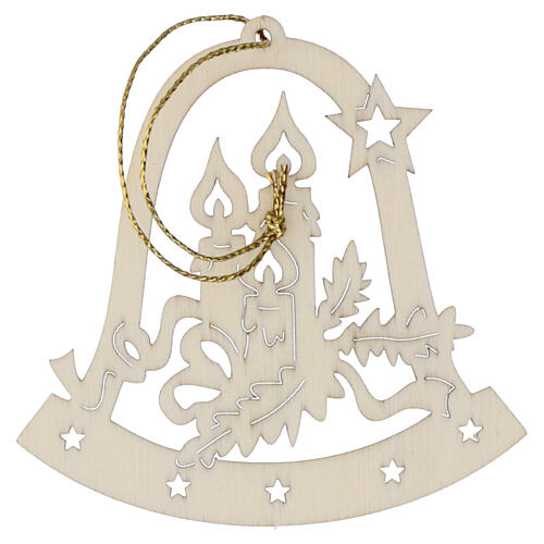 Christmas tree decoration, bell with candles 2