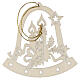 Christmas tree decoration, bell with candles s2