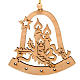 Christmas tree decoration, bell with candles s1