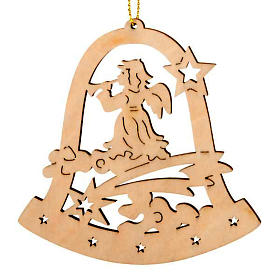 Decoración Navidad campana con corno