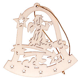 Christmas tree decoration, bell with angel and horn