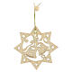 Christmas tree decoration, star with 8 points and bells s1