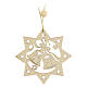 Christmas tree decoration, star with 8 points and bells s2