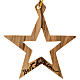 Christmas star ornament Bethlehem Holy Land olive wood s1