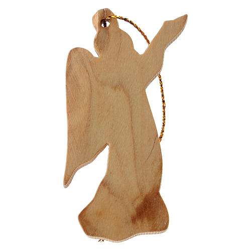 Christmas tree angel decoration Holy Land olive wood. 1