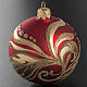 Christmas bauble with artistic gold decorations, 8cm s2