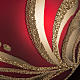 Boule de Noel rouge décorations florales or 8cm s3