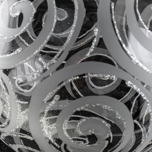 Bola árvore Natal vidro transparente decoro 15 cm 4