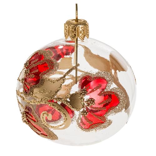 Bola de Navidad transparente decoraciones 6 cm. 1