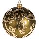 Adorno árbol de Navidad vidrio dorado amarillo 8 cm. s1