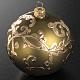 Addobbo albero Natale vetro oro giallo 8 cm s2