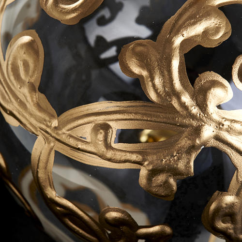 Dekoracja na choinkę bombka szkło złote dekoracje 8 cm 3