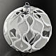 Christmas tree bauble, silver blown glass 10cm s2