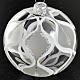 Christmas tree bauble glass with silver decorations, 8cm s2