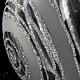 Dekoracja na choinkę bombka szkło dekoracje srebrne 8 cm s4