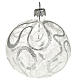 Christmas tree bauble in blown glass 8cm s1