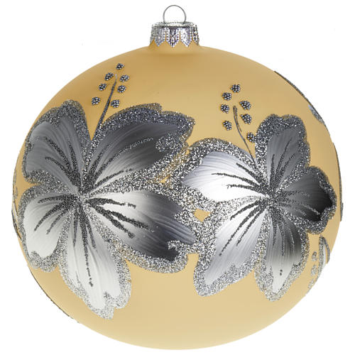 Christmas tree decoration, bauble in blown glass 15cm 1