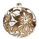 Bauble for Christmas tree in blown glass, gold 15cm s1