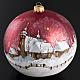 Boule de Noel paysage hivernal 15 cm s2