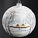 Boule de Noel paysage hivernal 10 cm s2