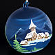Bola de navidad decorado paisaje 14cm s3