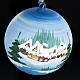 Bola de navidad para árbol decorado paisaje nevado 14cm s4