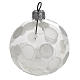 Bauble for Christmas tree in blown glass, 6cm diameter s1