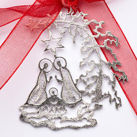 Adornos de madera y pvc para Árbol de Navidad: Adorno para árbol de navidad plata 800