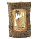 Christmas tree decoration in Holy Land olive wood, trunk with sh s3