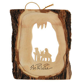 Christmas tree decoration in Holy Land olive wood, Flight into E